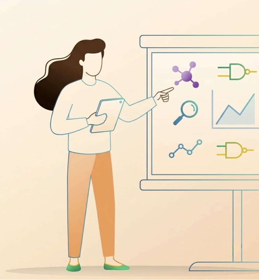 Teachers and educators illustration